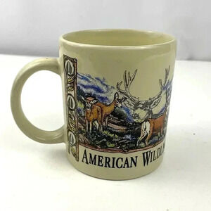 VTG American Wildlife Ceramic Coffee Mug 1994 SanSegal